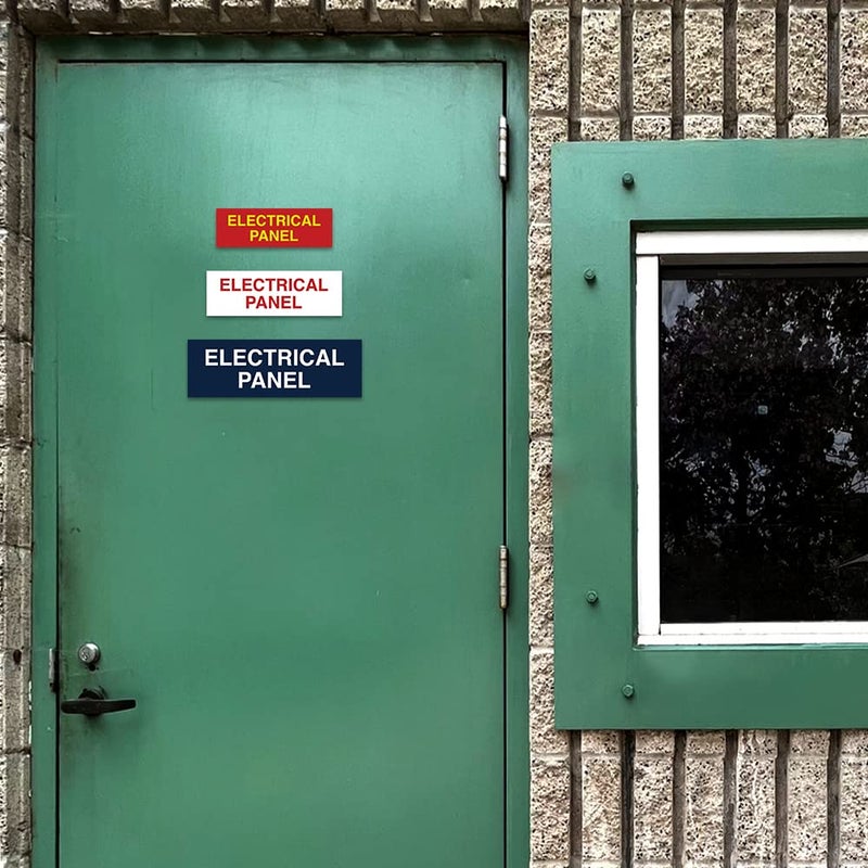 All Quality Basic Electrical Panel Sign - Fire Regulation Safety Compliance Sign - Silver - Medium (1 Pack) - Image 5